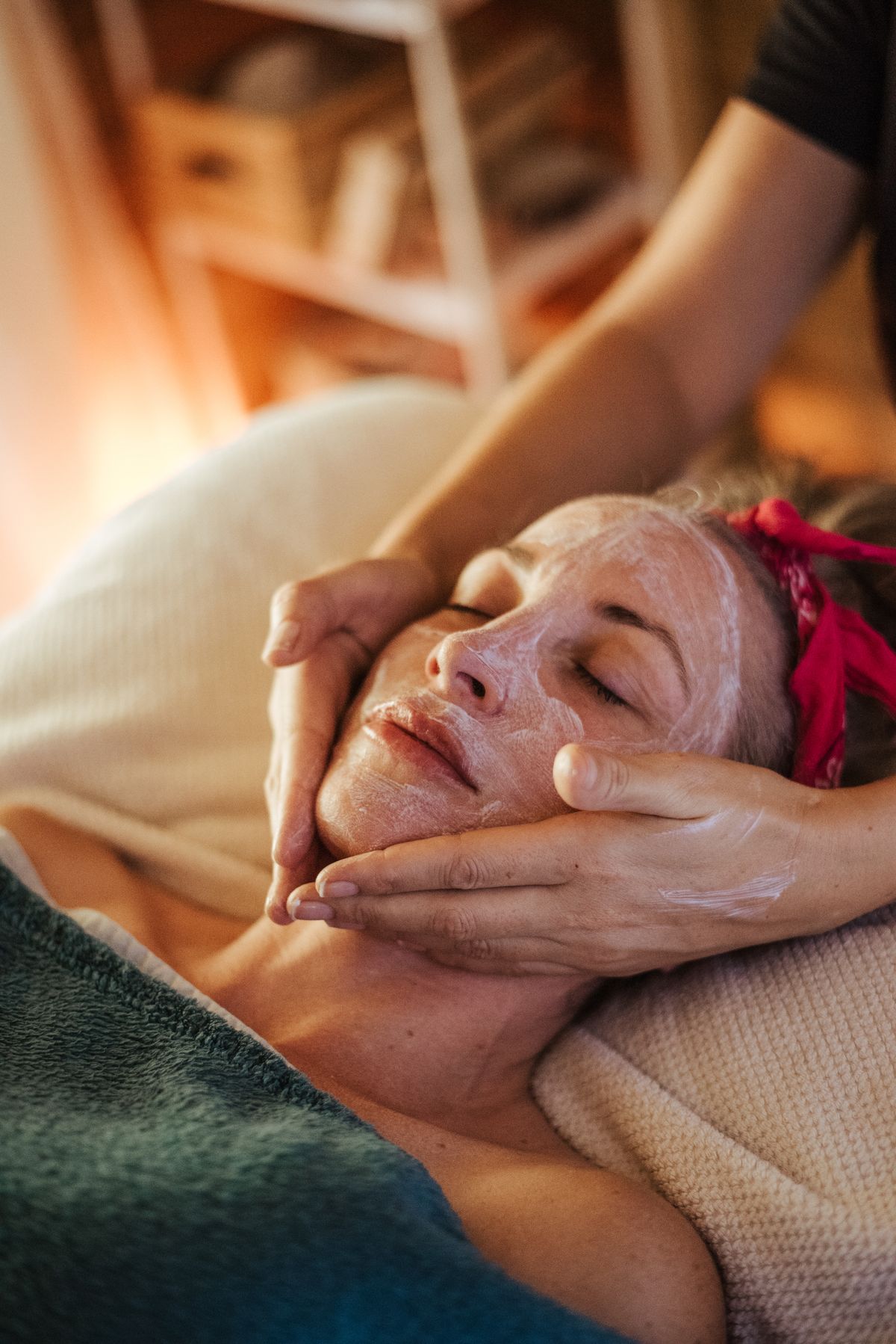 Relaxing organic spa treatment at Ziva Nail Lounge